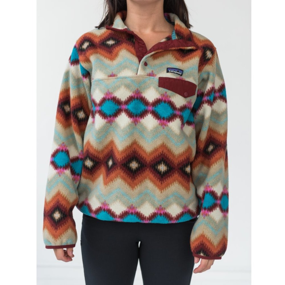 Women's Patagonia Synchilla Fleece Pull-Over Aztec Print